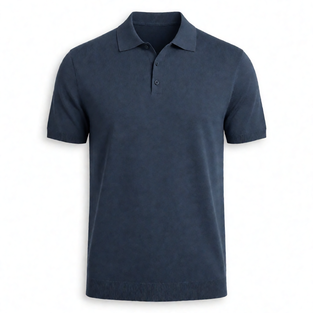 Premium Vintage Polo - Slate Navy