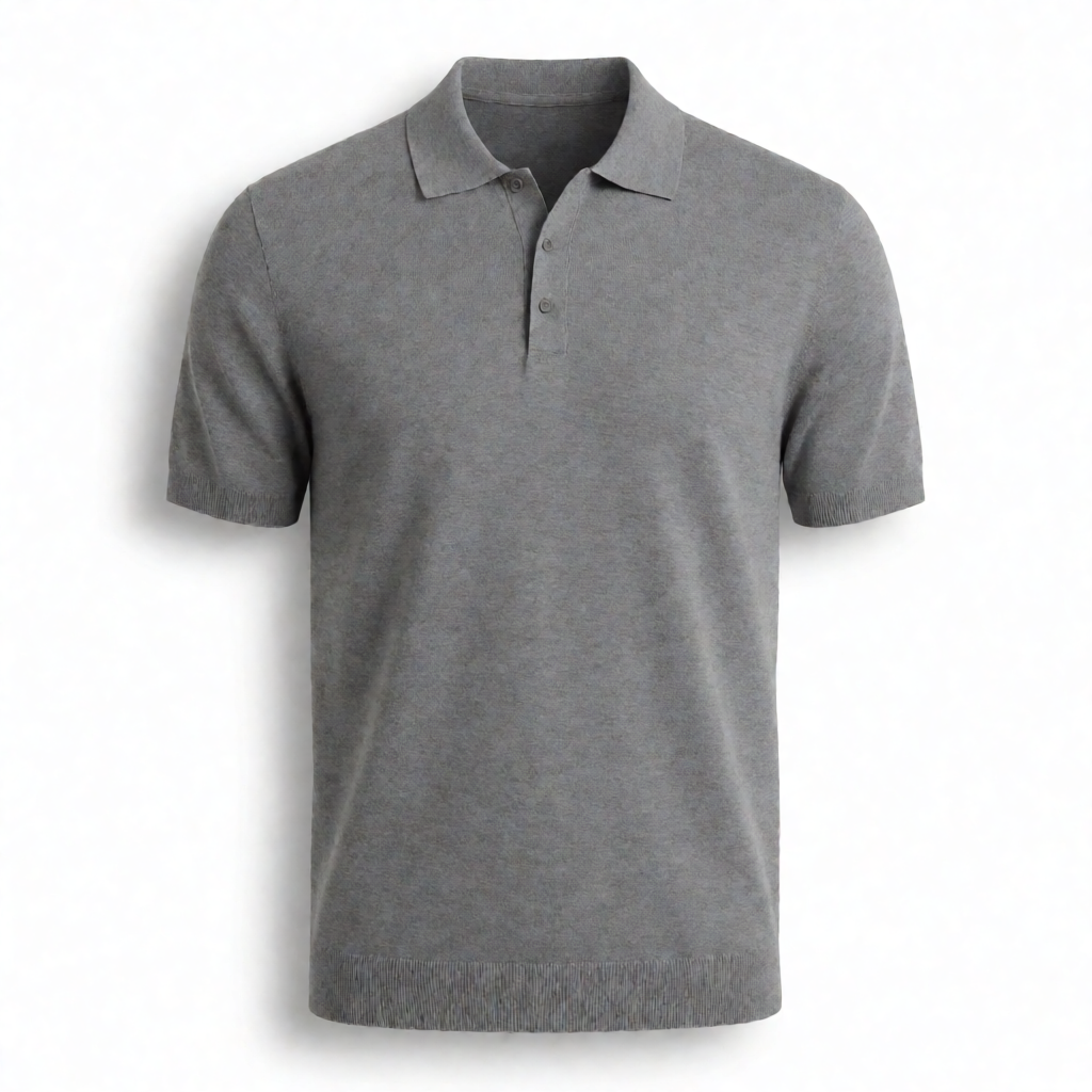 Premium Vintage Polo - Stone Grey