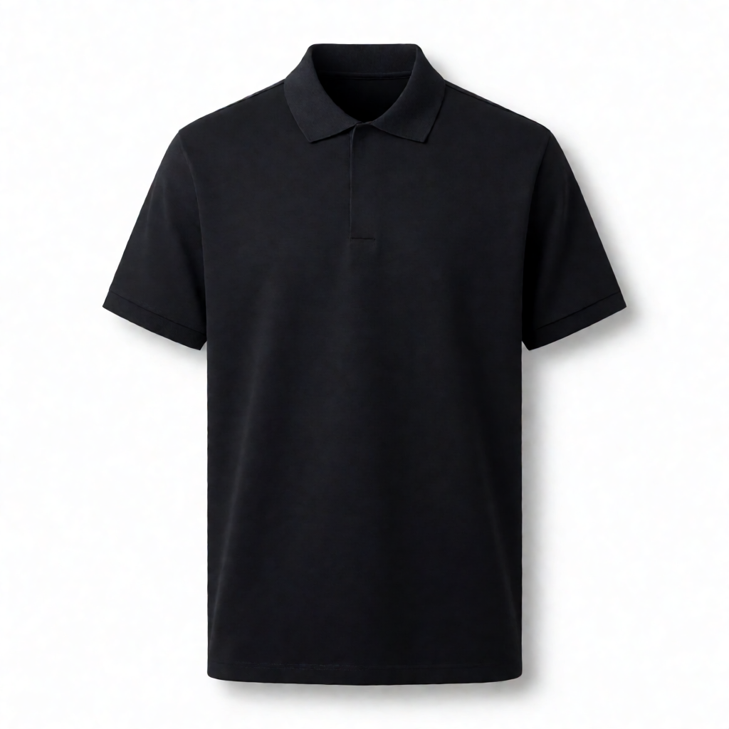 Imported Big Size Polo - Obsidian Black