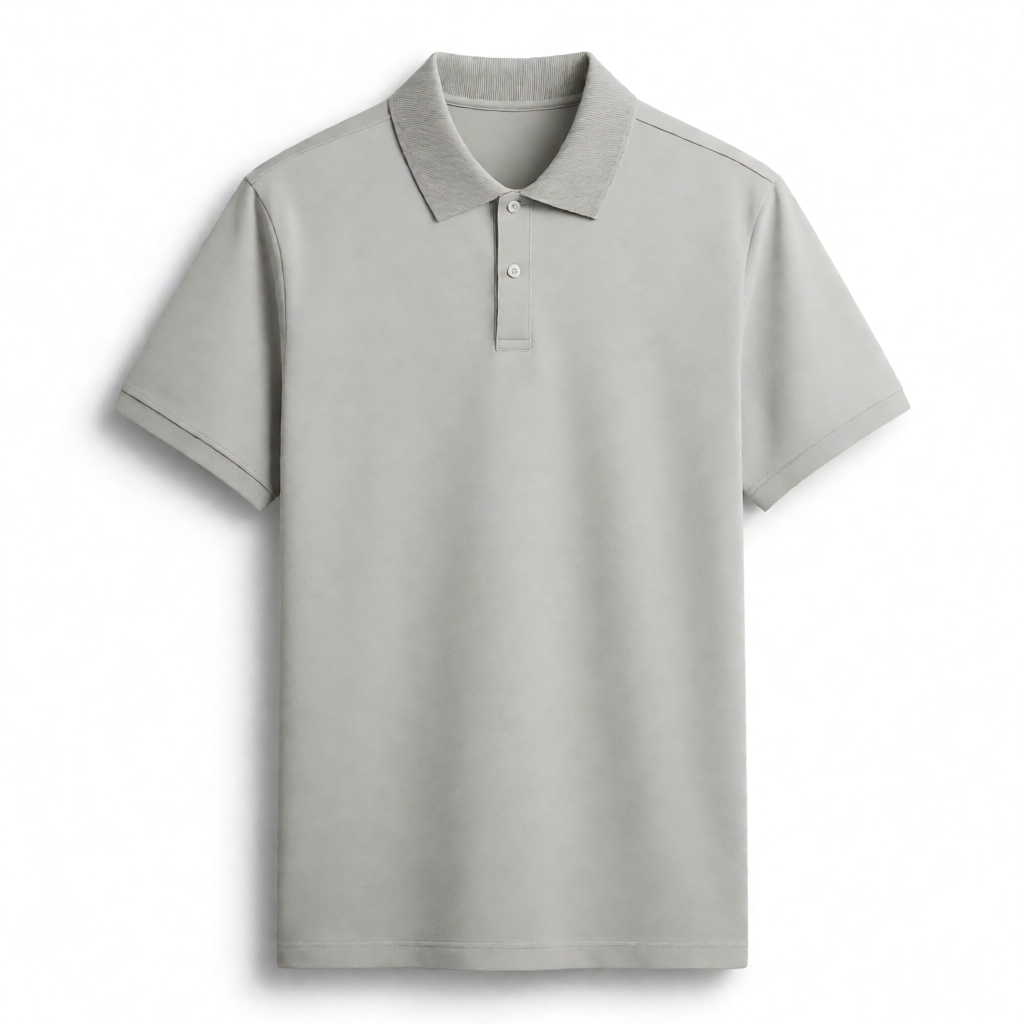 Imported Big Size Polo - Pearl Mist