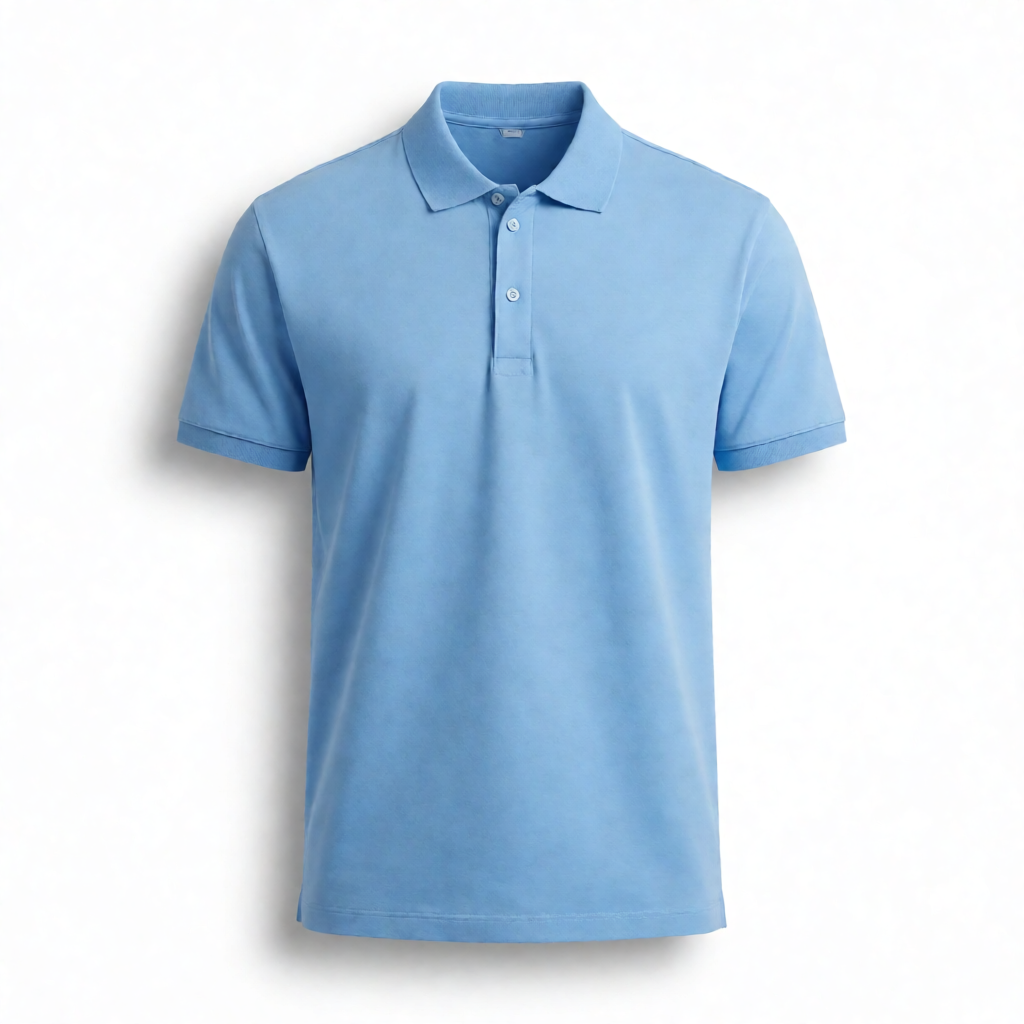 Imported Big Size Polo - Sky Blue