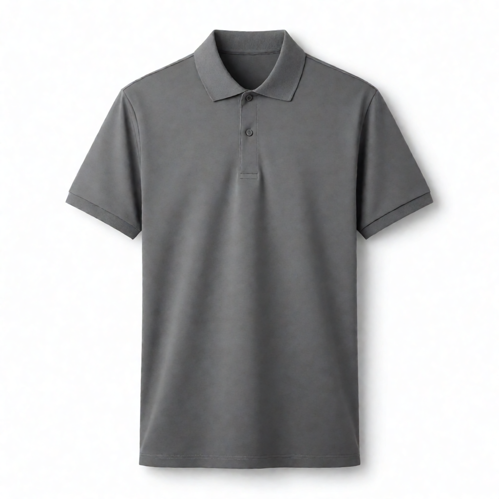 Imported Big Size Polo - Steel Grey