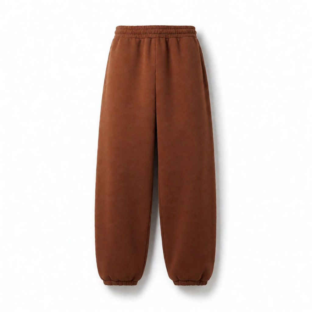 Cotton Looper Baggy Lower - Rust Brown